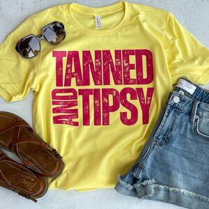 Tanned & Tipsy Graphic Tee